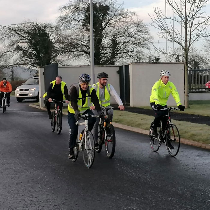 Abbey Team Cycle to Work Raising Funds for Ukraine