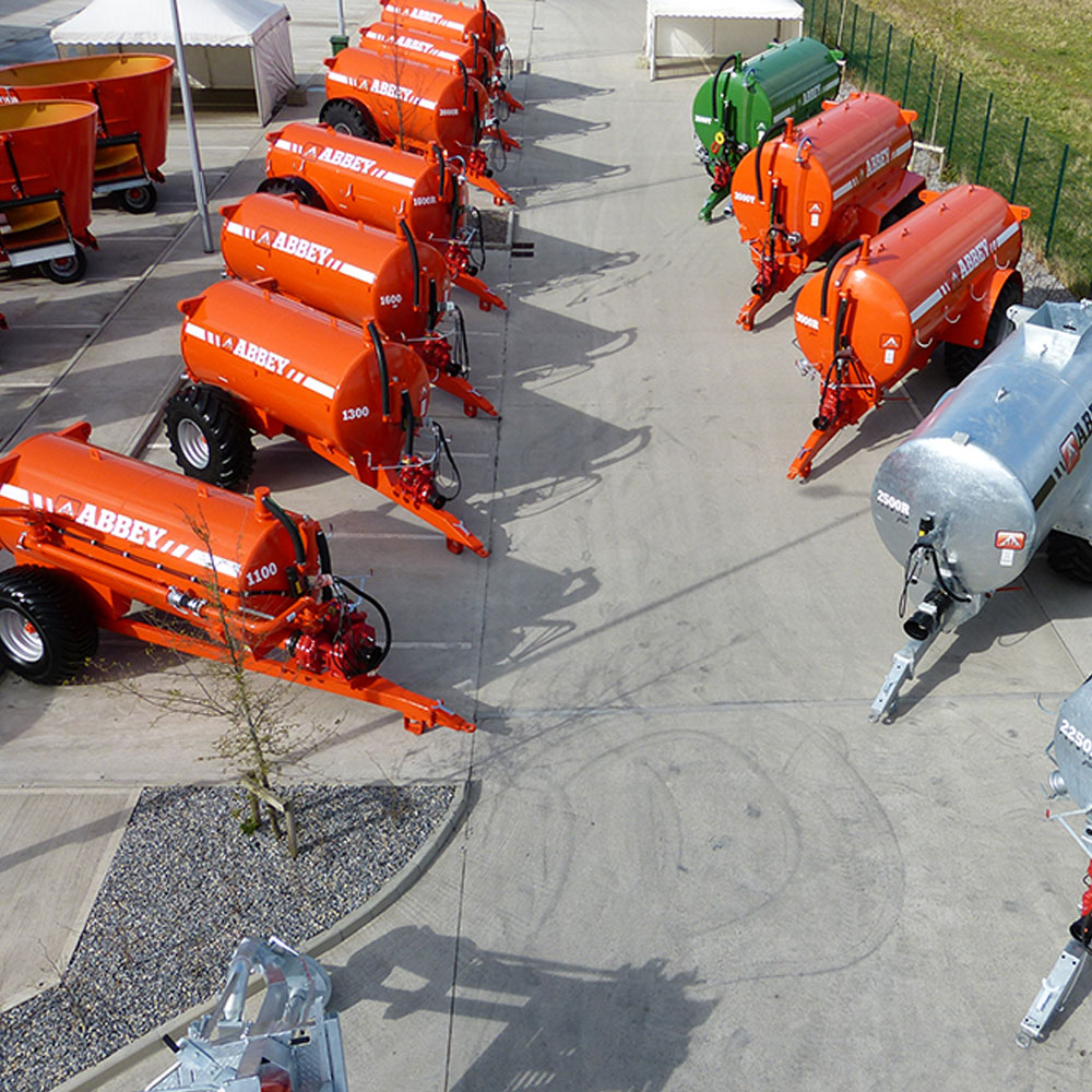 Abbey Machinery Tankers Range Aerial View