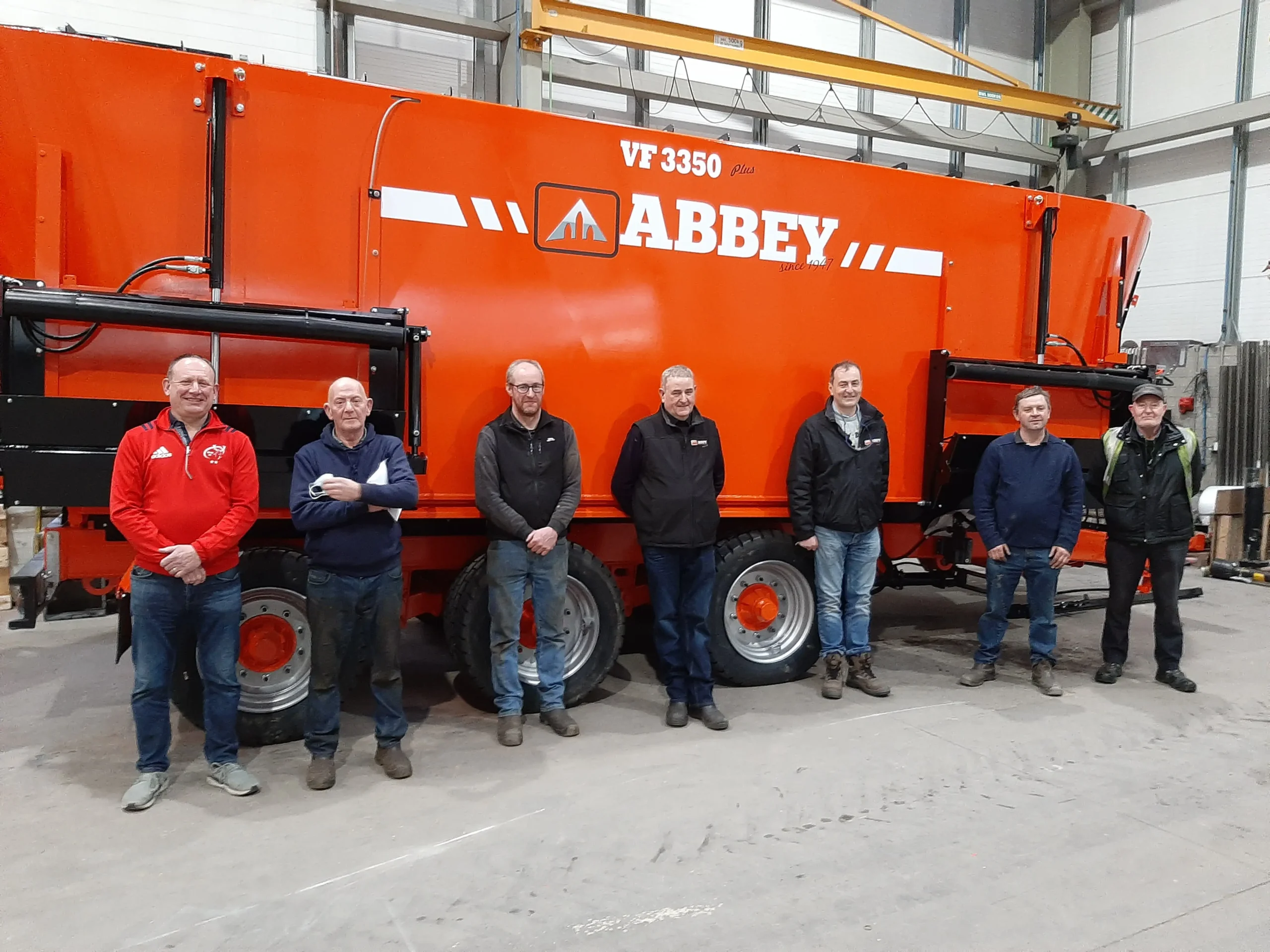 Abbey Machinery staff with VF3350