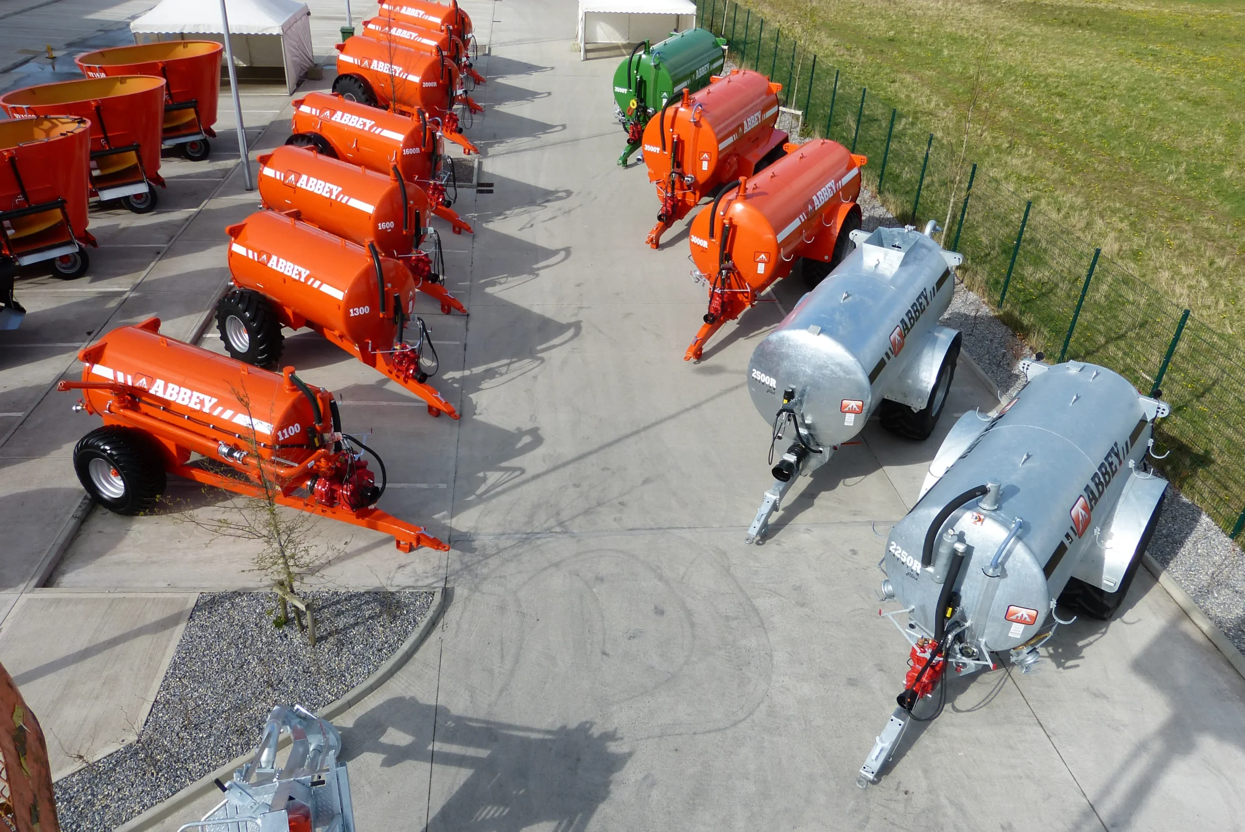 Abbey Machinery Tankers Range Aerial View