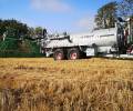 Abbey Machinery Tanker with Cereal Applicator in field working