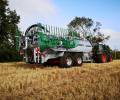 Abbey Machinery Tanker with Cereal Applicator in field