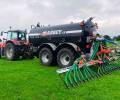 Abbey Machinery Agri Pro Trailing Shoe Black Tanker in field